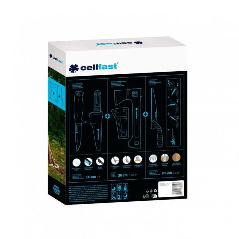Cellfast Kamp Kiti (Balta, Kesim Bıçağı, Testere Seti)