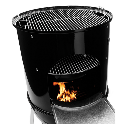 Weber Smokey Mountain Cooker 47 Cm. Siyah Kömürlü Mangal Siyah