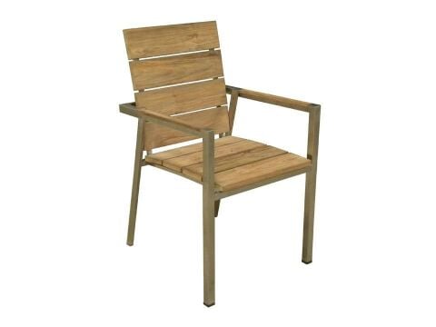Zilart İstiflenir Rustik Teak Koltuk