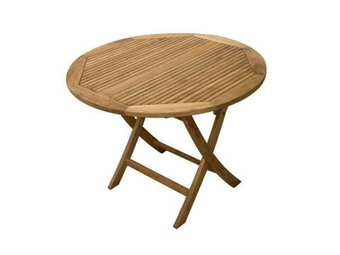 Yuvarlak Teak Masa 100 Cm