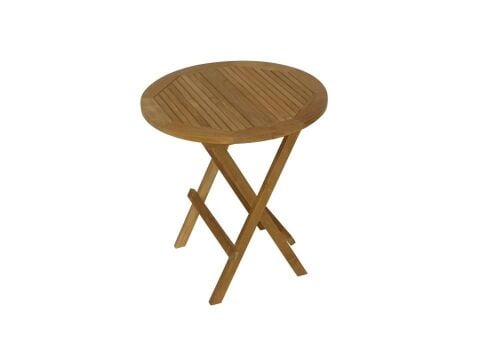 Yuvarlak Teak Masa 70 Cm