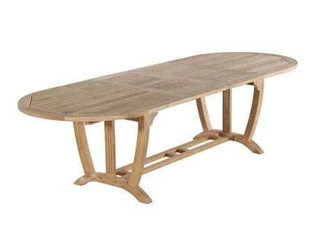 Royal Teak Oval Masa 105x220/310 Cm