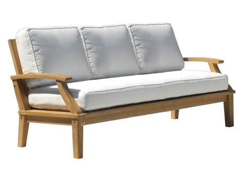 St. Barts Teak Üçlü Koltuk