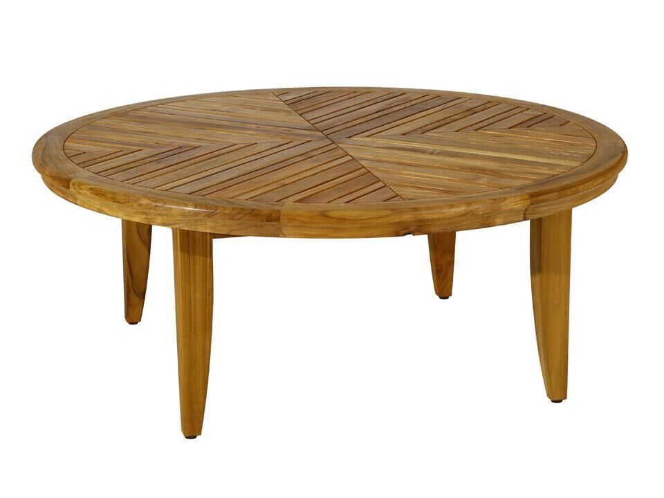 Profil Yuvarlak Teak Sehpa