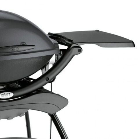 Weber Q 1400 Elektrikli Mangal, Koyu Gri, Yan Sehpalı, Standlı