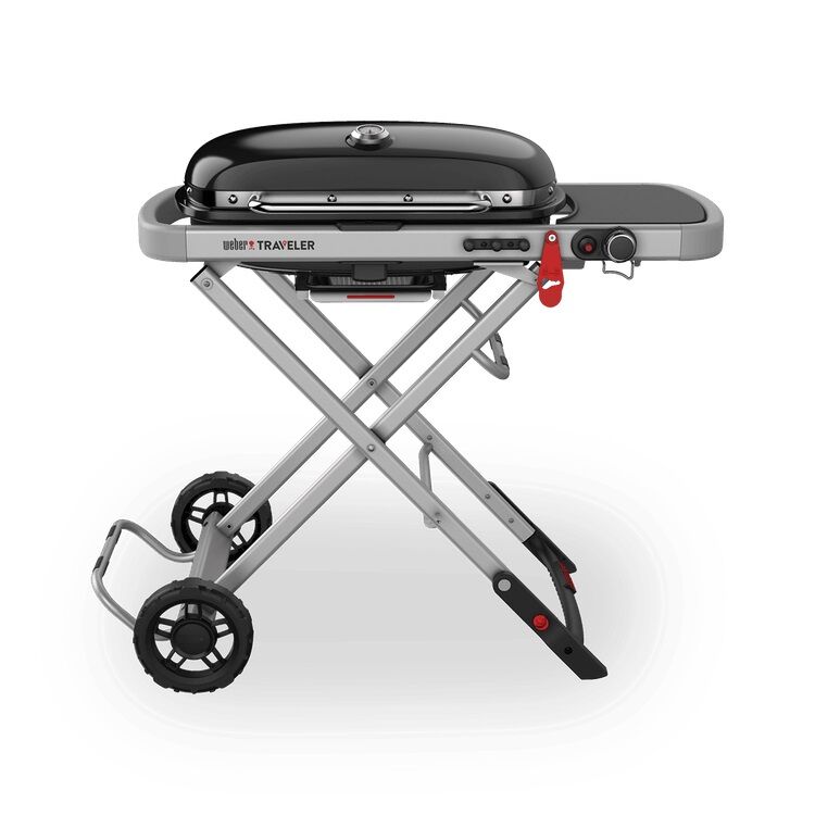 Weber Traveler Portatif Gazlı Mangal Siyah