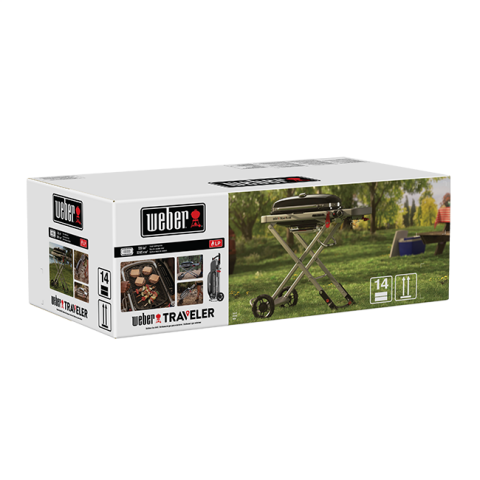 Weber Traveler Portatif Gazlı Mangal Siyah
