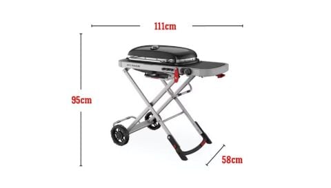 Weber Traveler Portatif Gazlı Mangal Siyah