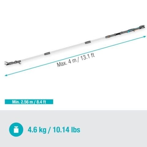 Gardena 14776-20 Akülü Teleskopik Yüksek Dal Makası HighCut 360/18V P4A Set