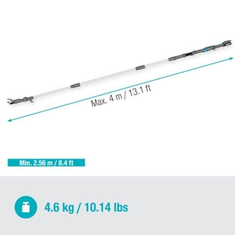 Gardena 14776-20 Akülü Teleskopik Yüksek Dal Makası HighCut 360/18V P4A Set