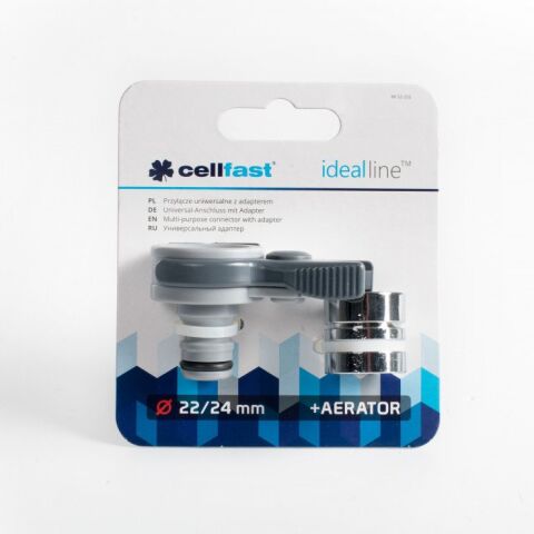 Cellfast Ideal İç Mekan Musluk Bağlantı Aparatı 22/24 mm Adaptörlü