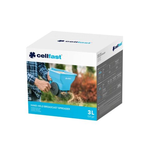 Cellfast El Tipi Dağıtıcı Tohum, Gübre, Tuz, Kum Serpme Aleti