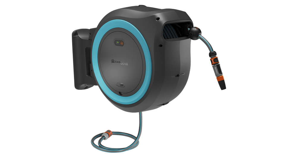 Gardena 18645-20 Akülü Duvara Monte Hortum Kutusu PowerRoll XXL Seti 40 m