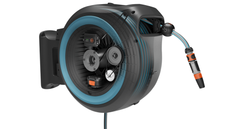 Gardena 18645-20 Akülü Duvara Monte Hortum Kutusu PowerRoll XXL Seti 40 m