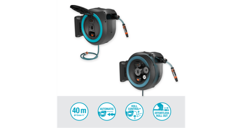 Gardena 18645-20 Akülü Duvara Monte Hortum Kutusu PowerRoll XXL Seti 40 m