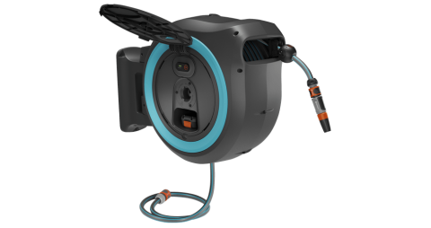 Gardena 18645-20 Akülü Duvara Monte Hortum Kutusu PowerRoll XXL Seti 40 m