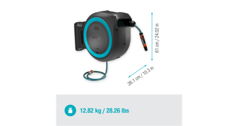 Gardena 18640-20 Akülü Duvara Monte Hortum Kutusu PowerRoll XL Seti 35 m