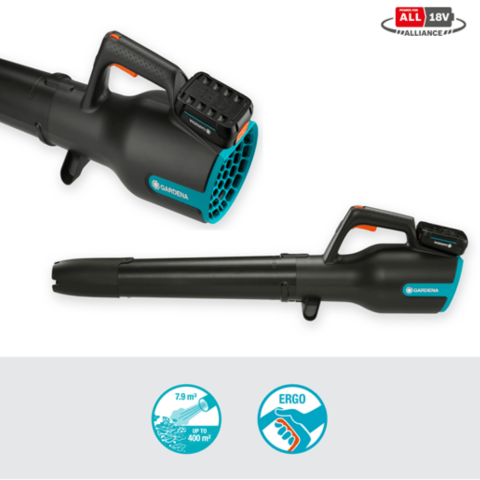 Gardena 14890-20 Akülü Üfleyici PowerJet 18V P4A Hazır Set