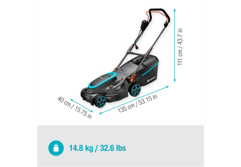Gardena 14637-20 Elektrikli Çim Biçme Makinesi PowerMax 37/1800 G2