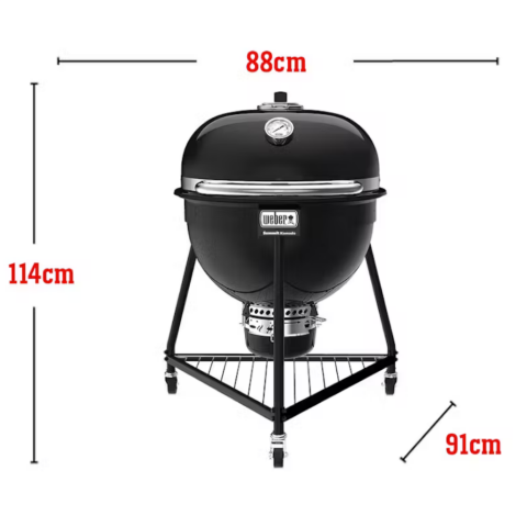 Weber Summit Kamado E6 Kömürlü Mangal Siyah