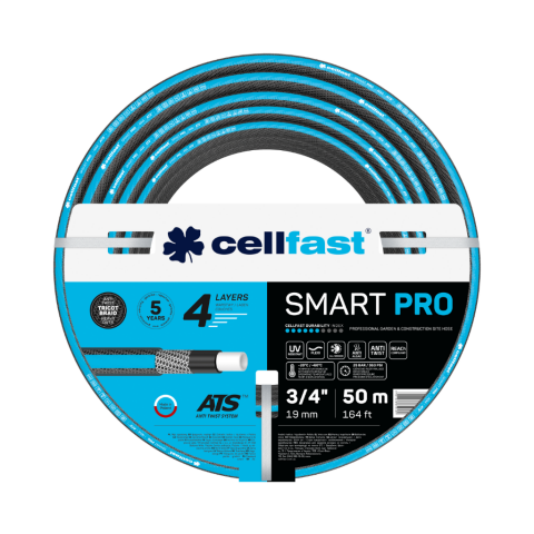 Cellfast Smart Pro Ats 4 Katmanlı Bahçe Sulama Hortumu 3/4'' 50 m