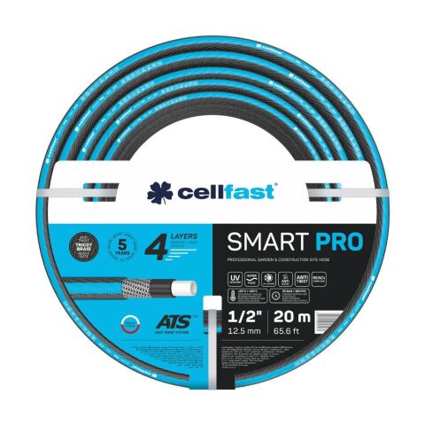 Cellfast Smart Pro Ats 4 Katmanlı Bahçe Sulama Hortumu 1/2'' 20 m
