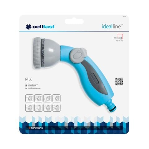 Cellfast Ideal Mix 8 Fonksiyonlu Hortum Sulama Başlığı