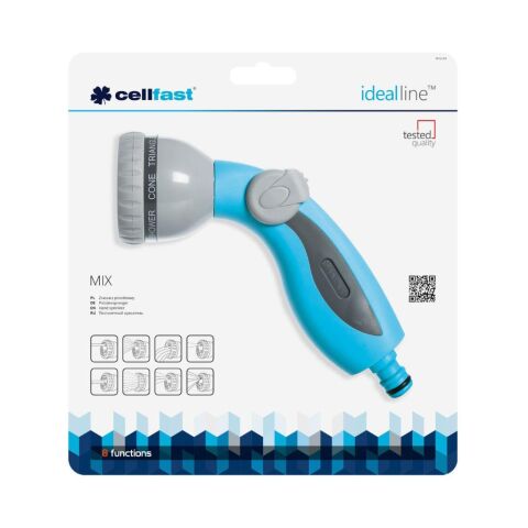Cellfast Ideal Mix 8 Fonksiyonlu Hortum Sulama Başlığı